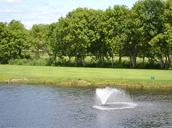 water fountain at Centerbrook